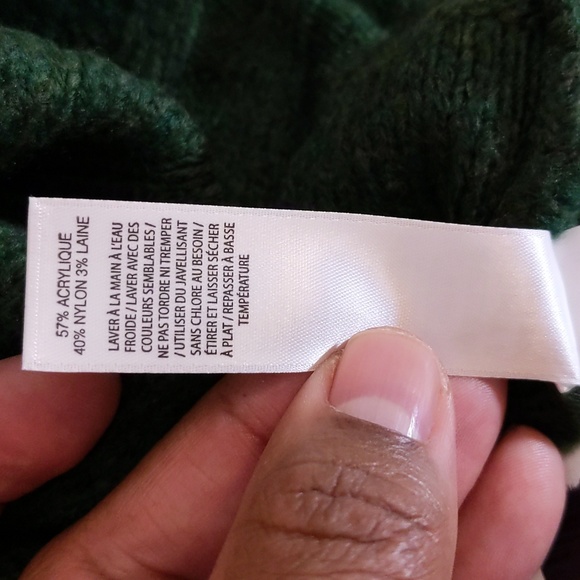 Joe Fresh| NWT Green Midi Knit Sweater Dress With Pattern Acrylic Blend - Picture 12 of 13